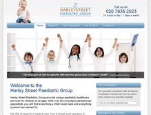 Tablet Screenshot of harleystreetpaediatricgroup.com